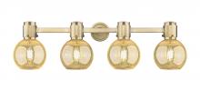 Innovations Lighting 464-4W-BB-G464B-7ME - Lawton Sphere - 4 Light - 27 inch - Brushed Brass - Bath Vanity Light