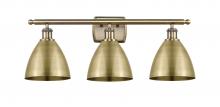 Innovations Lighting 516-3W-AB-MBD-75-AB-LED - Bristol - 3 Light - 28 inch - Antique Brass - Bath Vanity Light