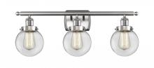 Innovations Lighting 916-3W-SN-G202-6 - Beacon - 3 Light - 26 inch - Brushed Satin Nickel - Bath Vanity Light