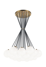 Matteo Lighting C63019AGOP - The Bougie Aged Gold Brass Chandelier