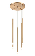 Matteo Lighting C63105AG - Reigndrop Aged Gold Brass Pendant