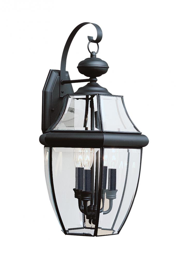Sea Gull Lighting 8239-12 Lancaster Outdoor Post Lantern Outside Fixture, 24'' Height, Black - 3