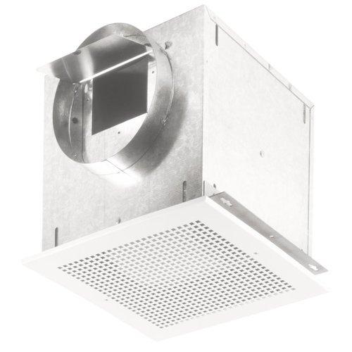 Ventilator; 161 CFM Horizontal, 1.4 Sones; 162 CFM Vertical, 1.6 Sones. Metal grille. 6 in. rd. duct