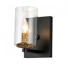 Lucas McKearn BB1003MB-1 - Bolivar 1-Light Wall Sconce in Matte Black