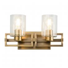 Lucas McKearn BB90117ATB-2 - Estes 2 Light Bath Vanity In Aged Brass