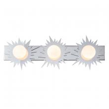 Lucas McKearn BB90417PC-3 - Soleil 3 Light Bath Vanity Silver Star In Polished Chrome
