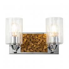 Lucas McKearn BB90586PC-2B1G - Bocage 2 Light Wall Vanity In Polished Chrome And Gold