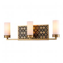 Lucas McKearn BB1185LG-3 - Ziggy 3 Lt Bath Bar in Lacquered Gold