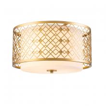 Lucas McKearn FM1185LG-2 - Ziggy Flush Mount in Lacquered Gold