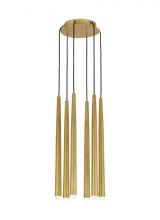 Visual Comfort & Co. Modern Collection 700TRSPPYL6RNB-LED930 - Pylon 6 Light Chandelier