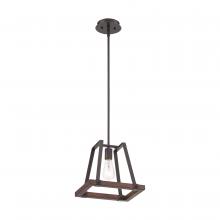 Nuvo 60/6892 - Outrigger - 1 Light Mini Pendant with - Mahogany Bronze and Nutmeg Wood Finish